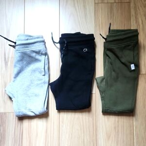GAP Fit TECH Jogger Pants Set - Gray, Black, and Green